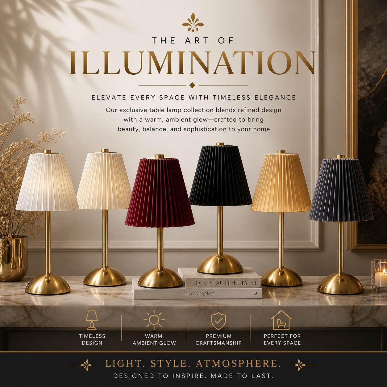 Luxury Table Lamps for Modern Homes: Elevate Your Space with Elegant Lighting