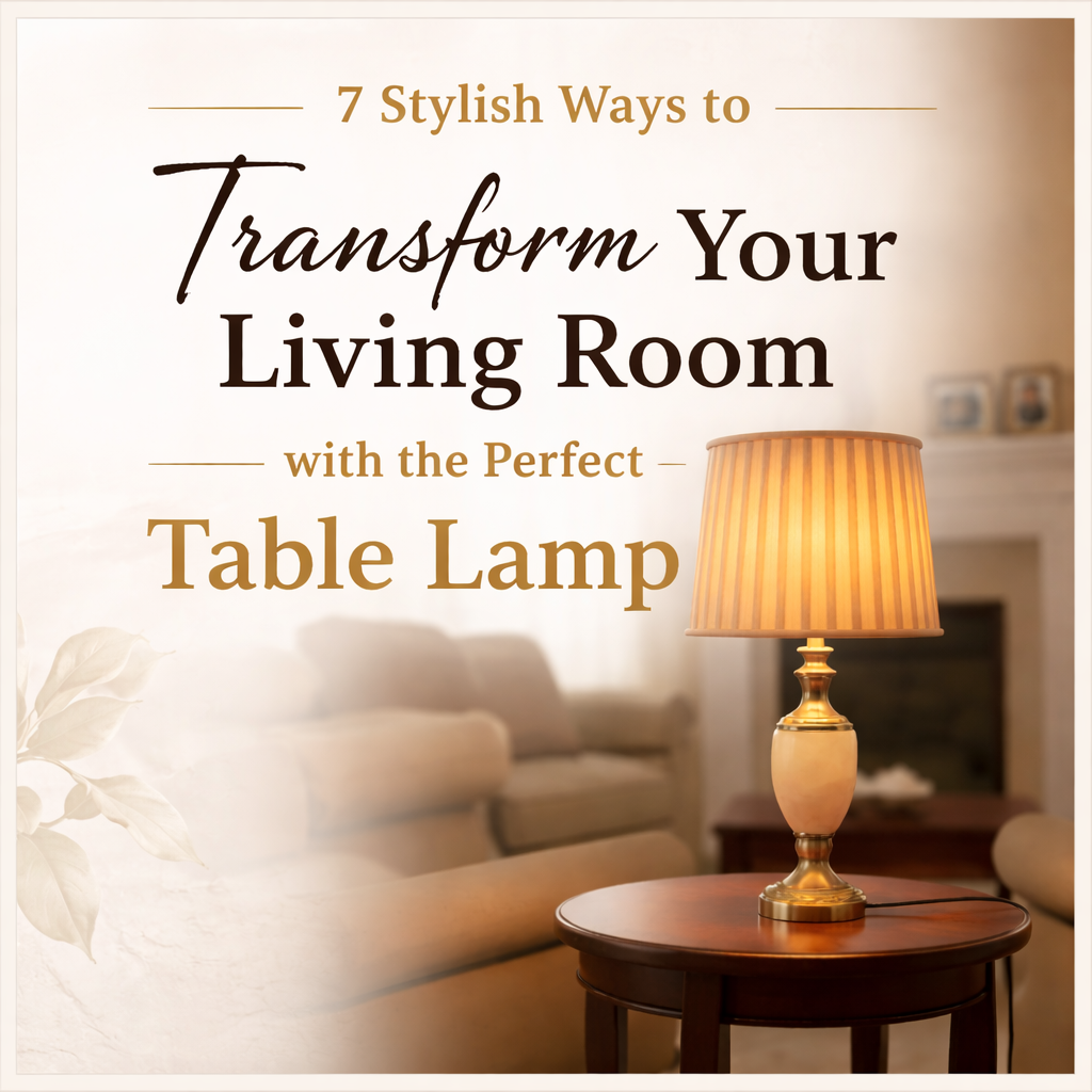 7 Stylish Ways to Transform Your Living Room with the Perfect Table Lamp
