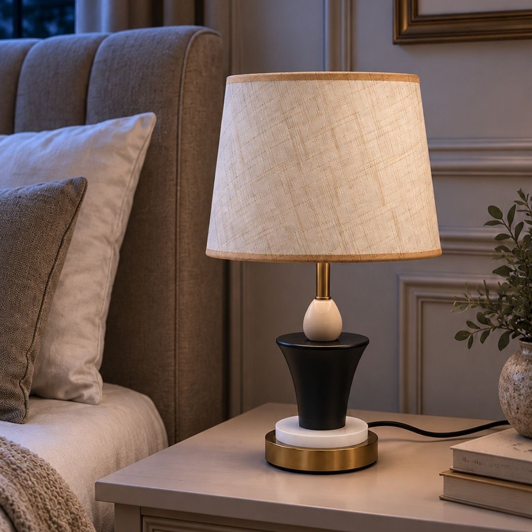 Dual Glow Table Lamp with Illuminated Base