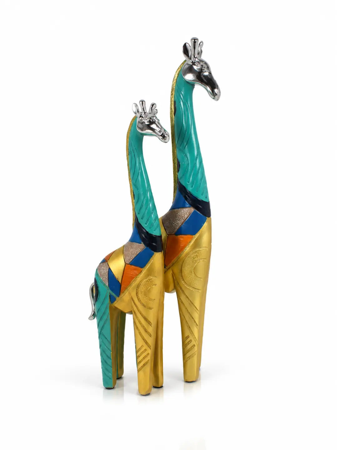 Multicolour Giraffe Showpiece – Set of 2