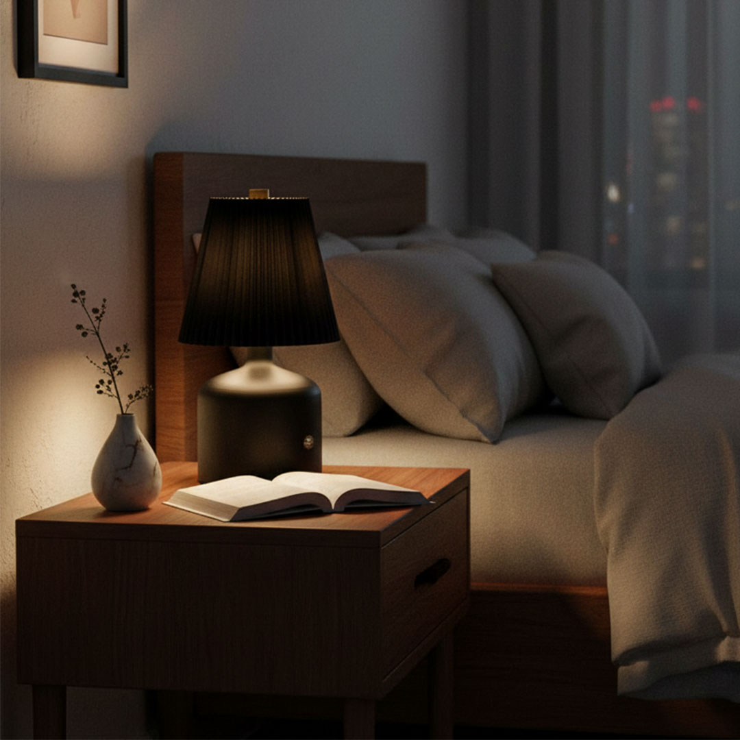 AuraGlow Black Tap Lamp