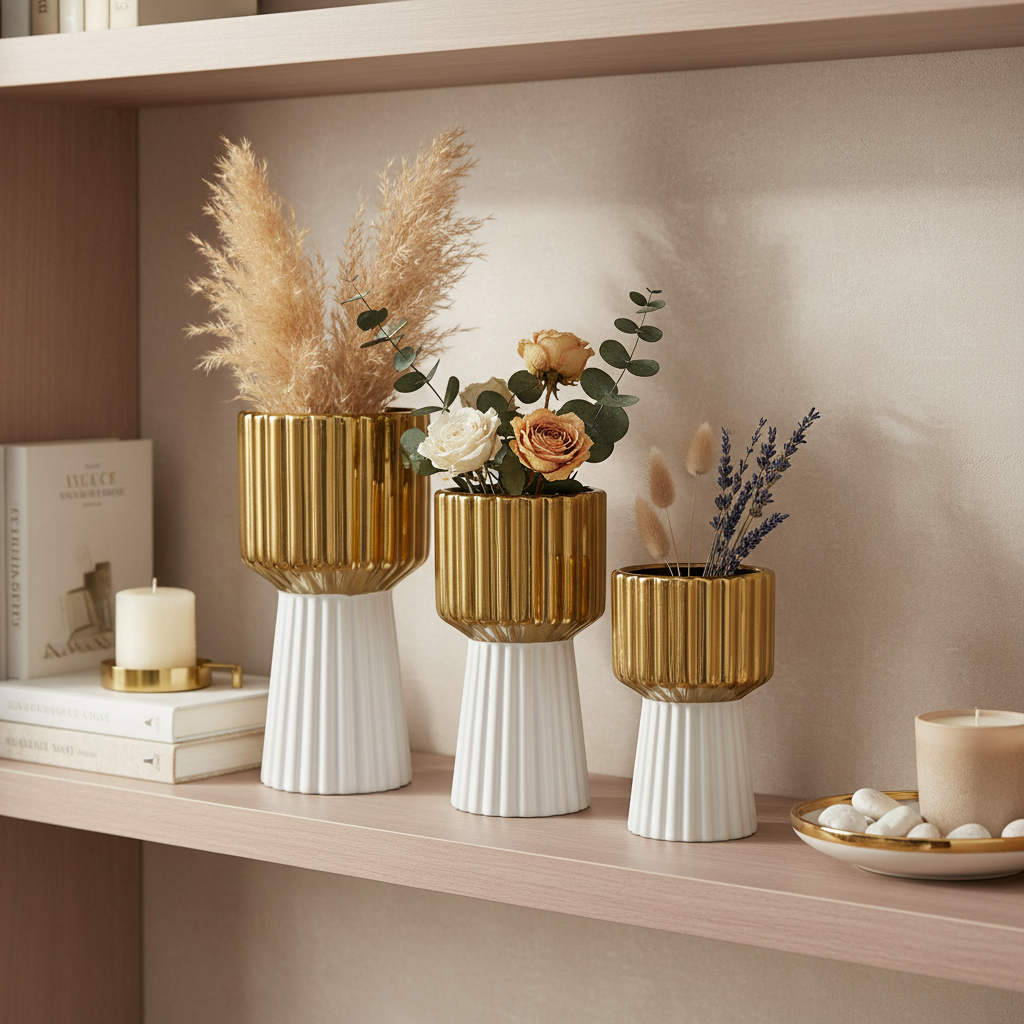 Aurielle Luxe Ceramic Vase Set of 3