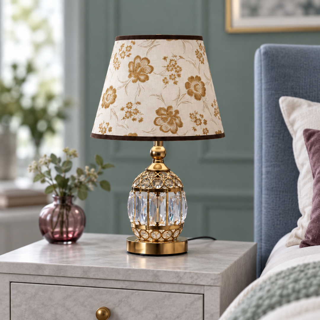 Modern Small Crystal Glass Table Lamp