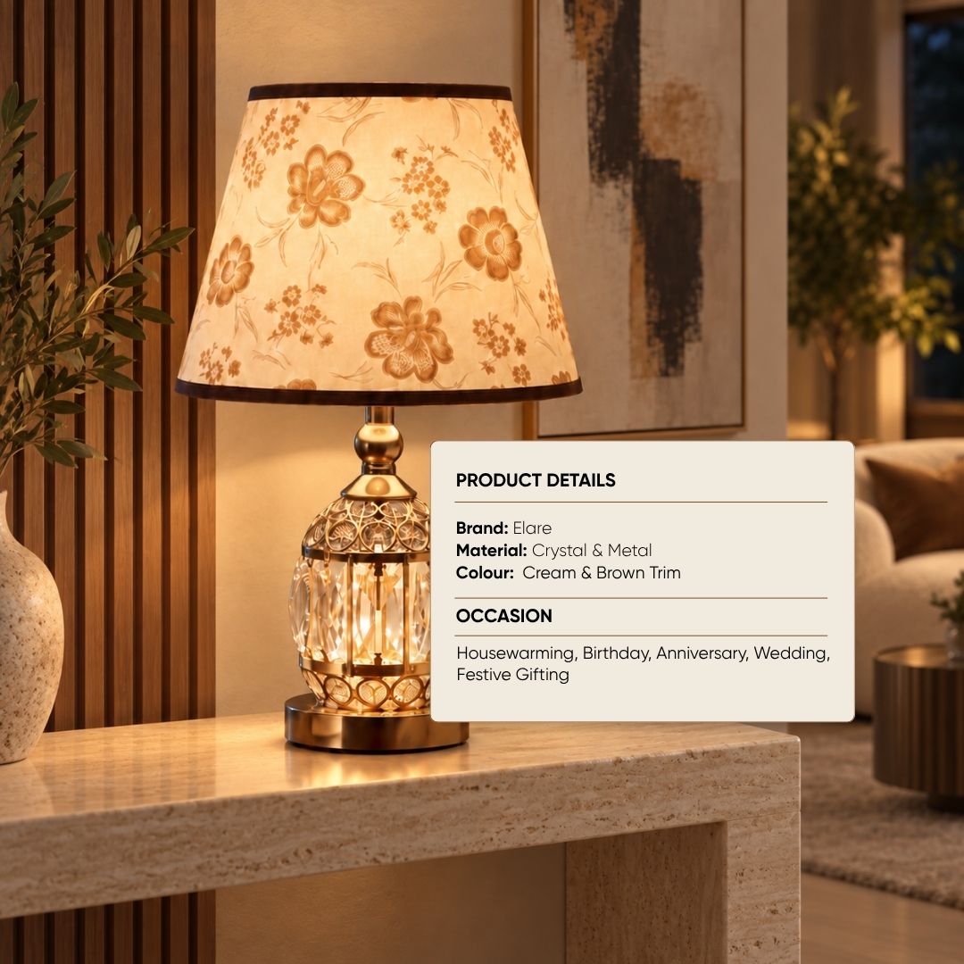 Modern Small Crystal Glass Table Lamp