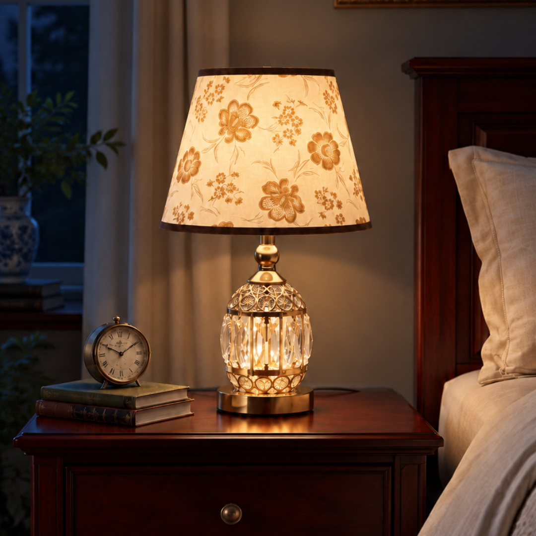 Modern Small Crystal Glass Table Lamp