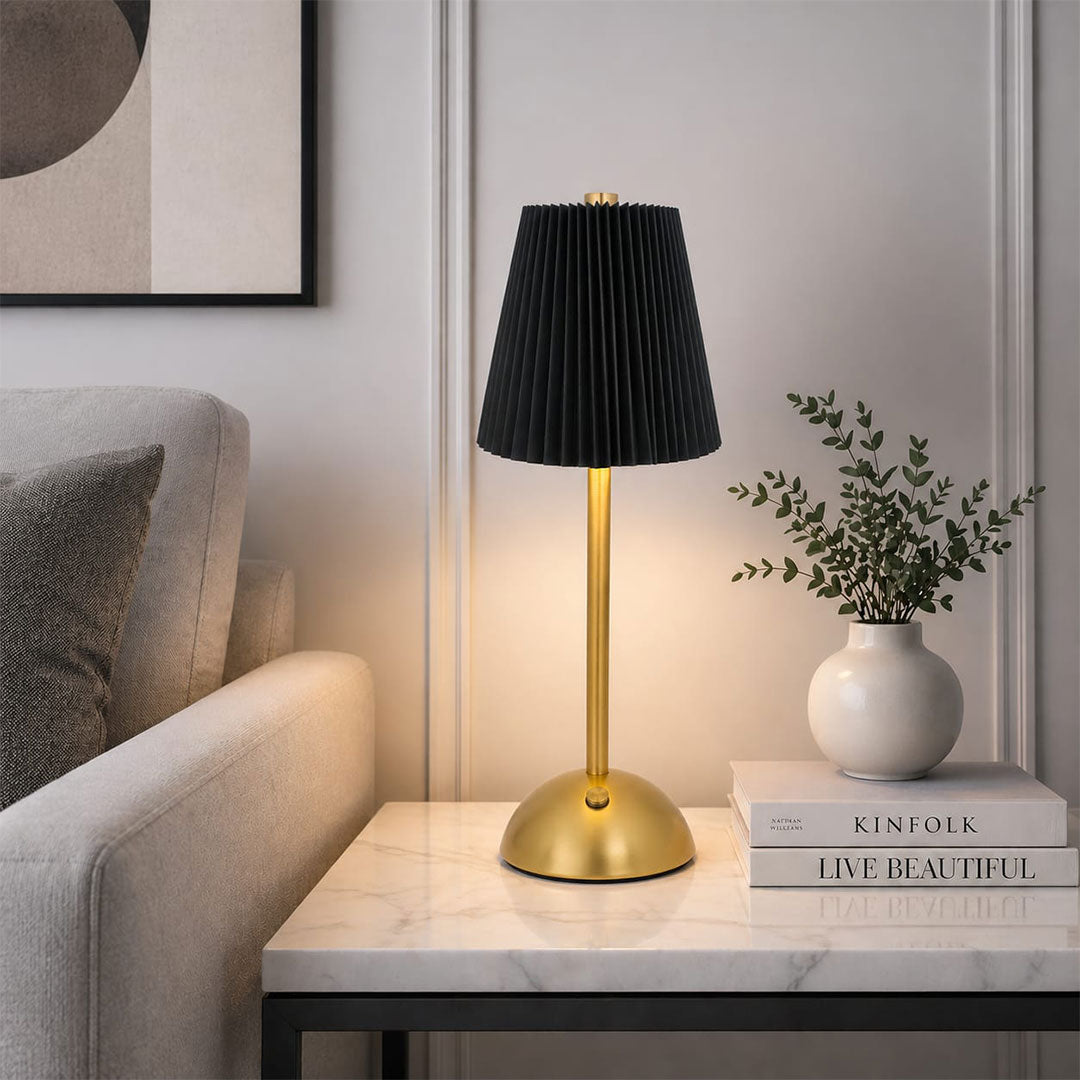 LuxeGlow Tap Lamp – Matte Black Edition