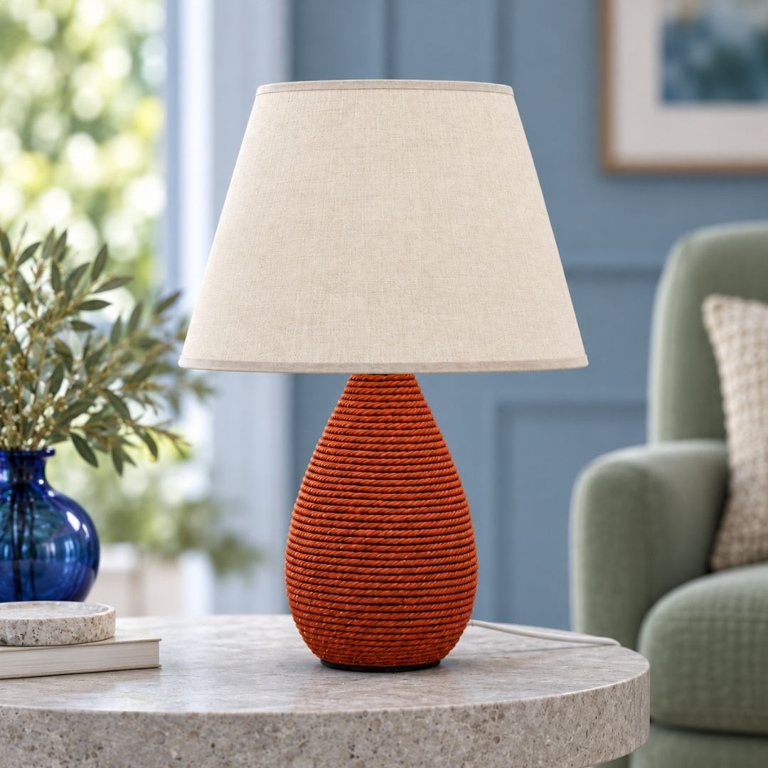 rustic ceramic lamp