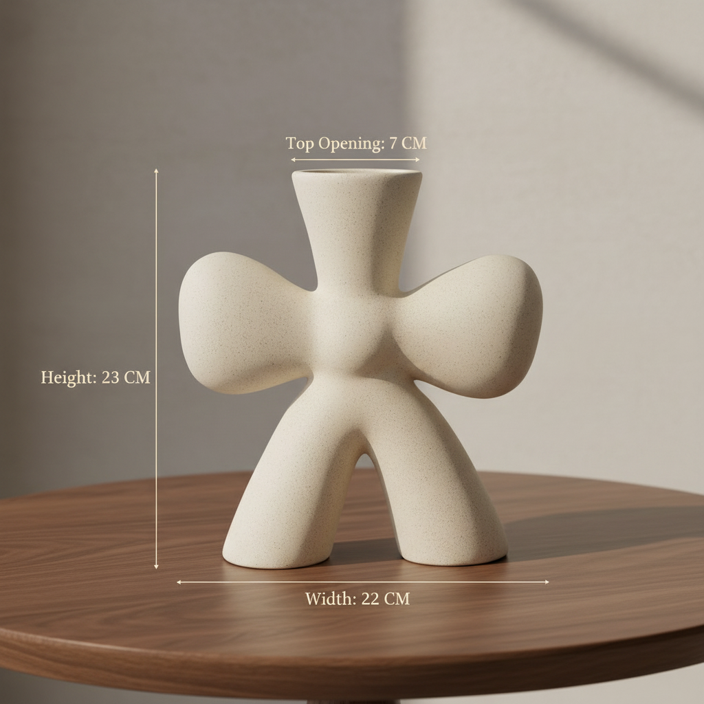 Starfish Matte White Vase