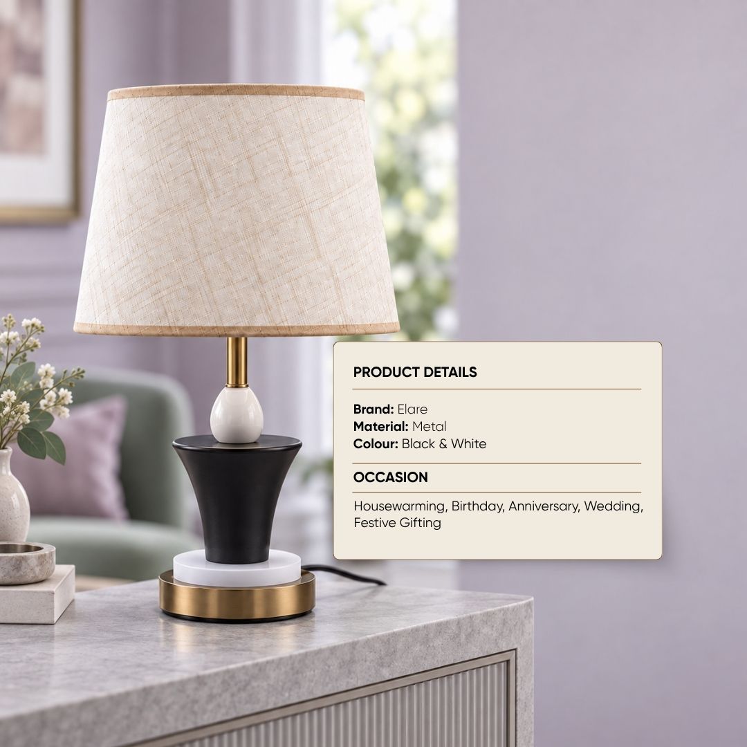 Dual Glow Table Lamp with Illuminated Base
