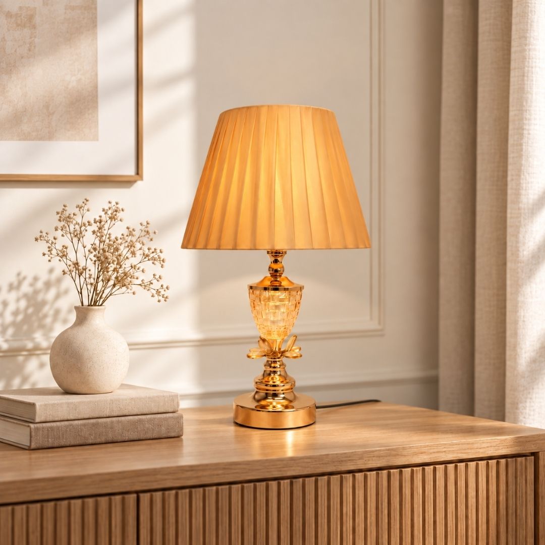 vintage gold table lamp