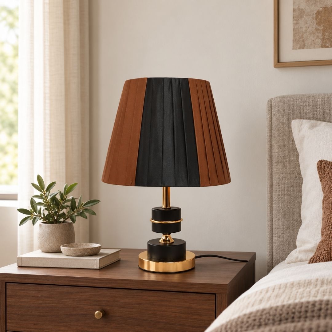 pleated table lamp