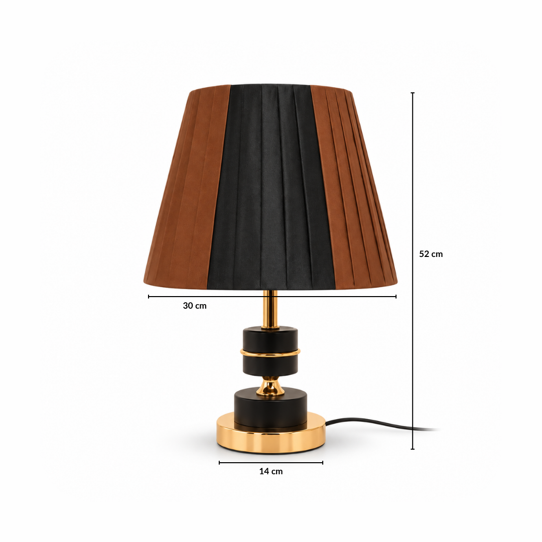 Dual Pleated Shade Lamp