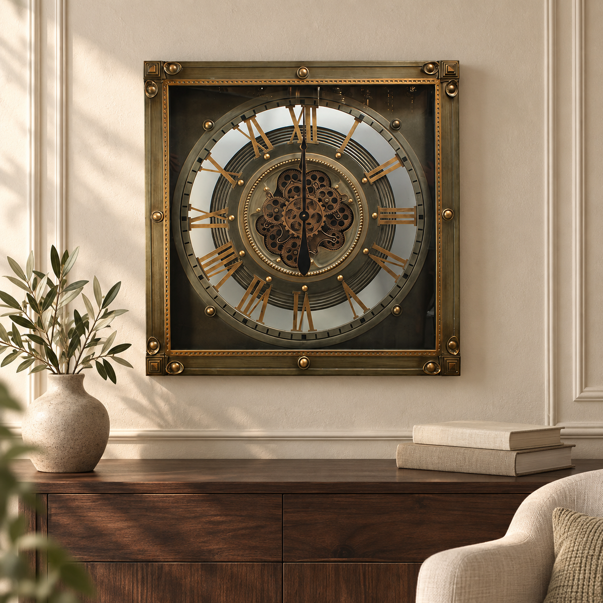 square shape clock images
