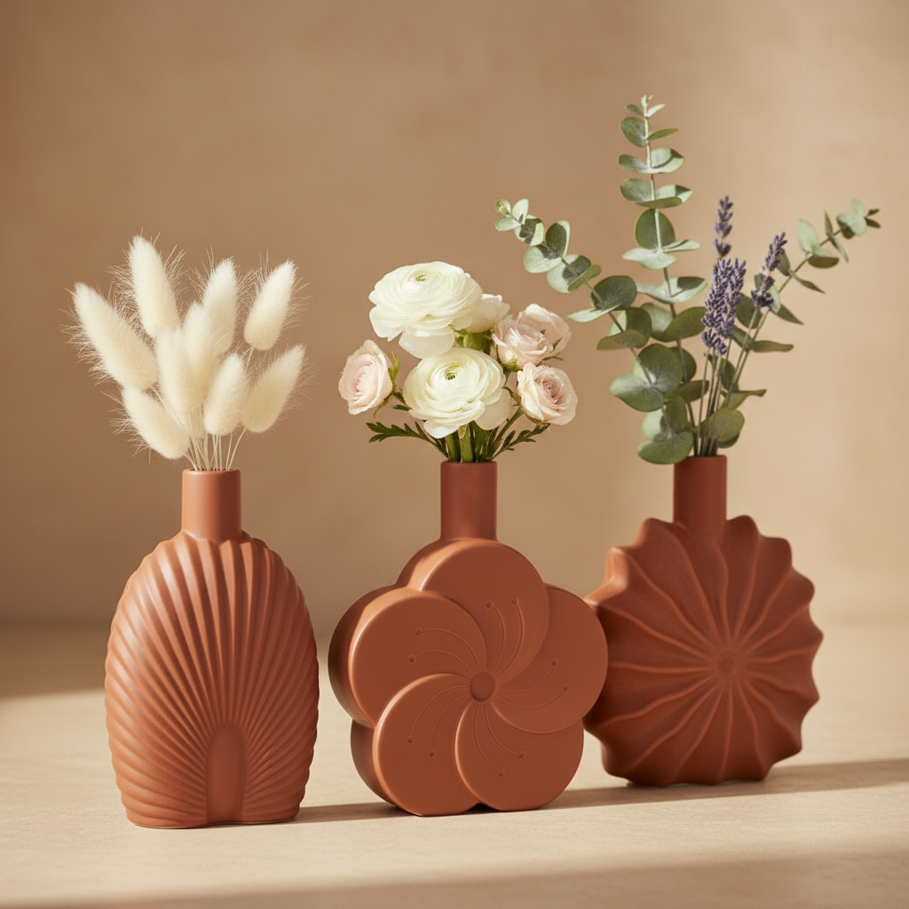 Terranova Sculptural Vase Set