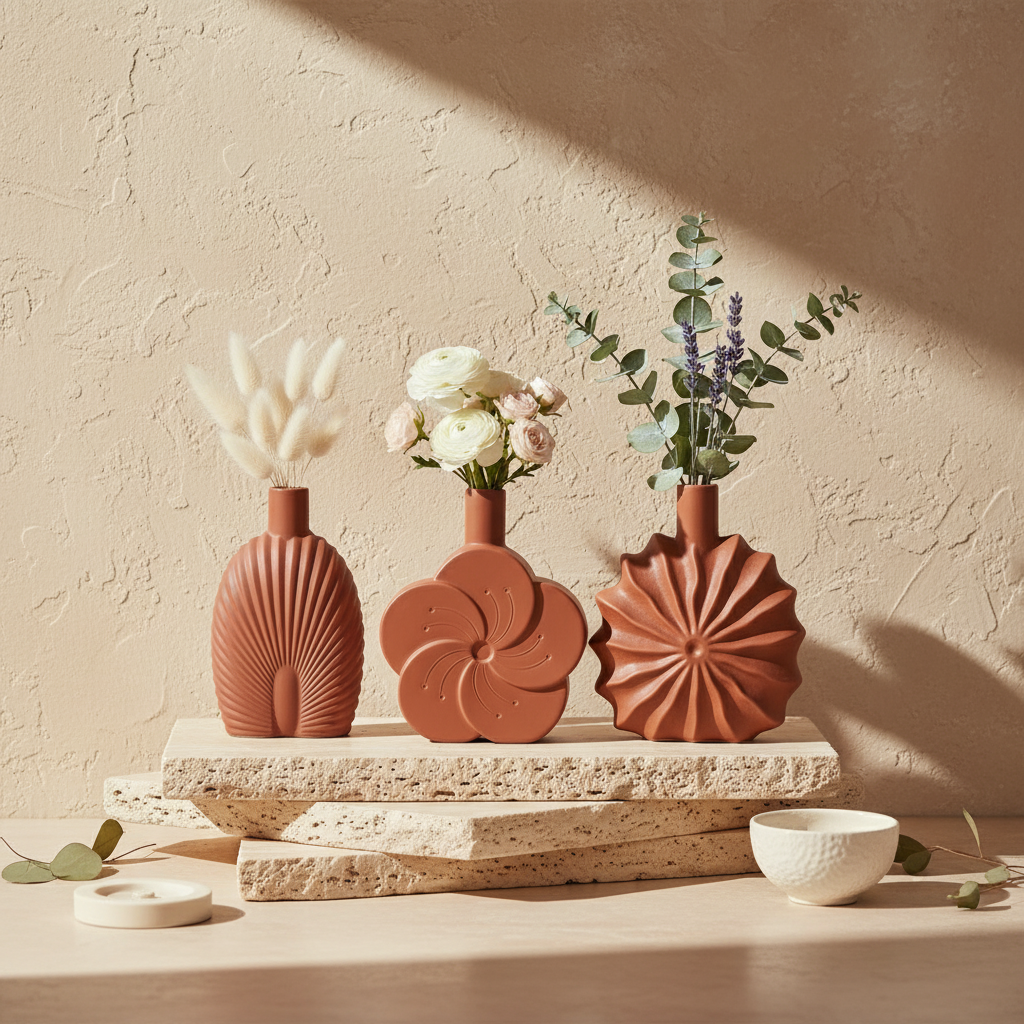 Terranova Sculptural Vase Set