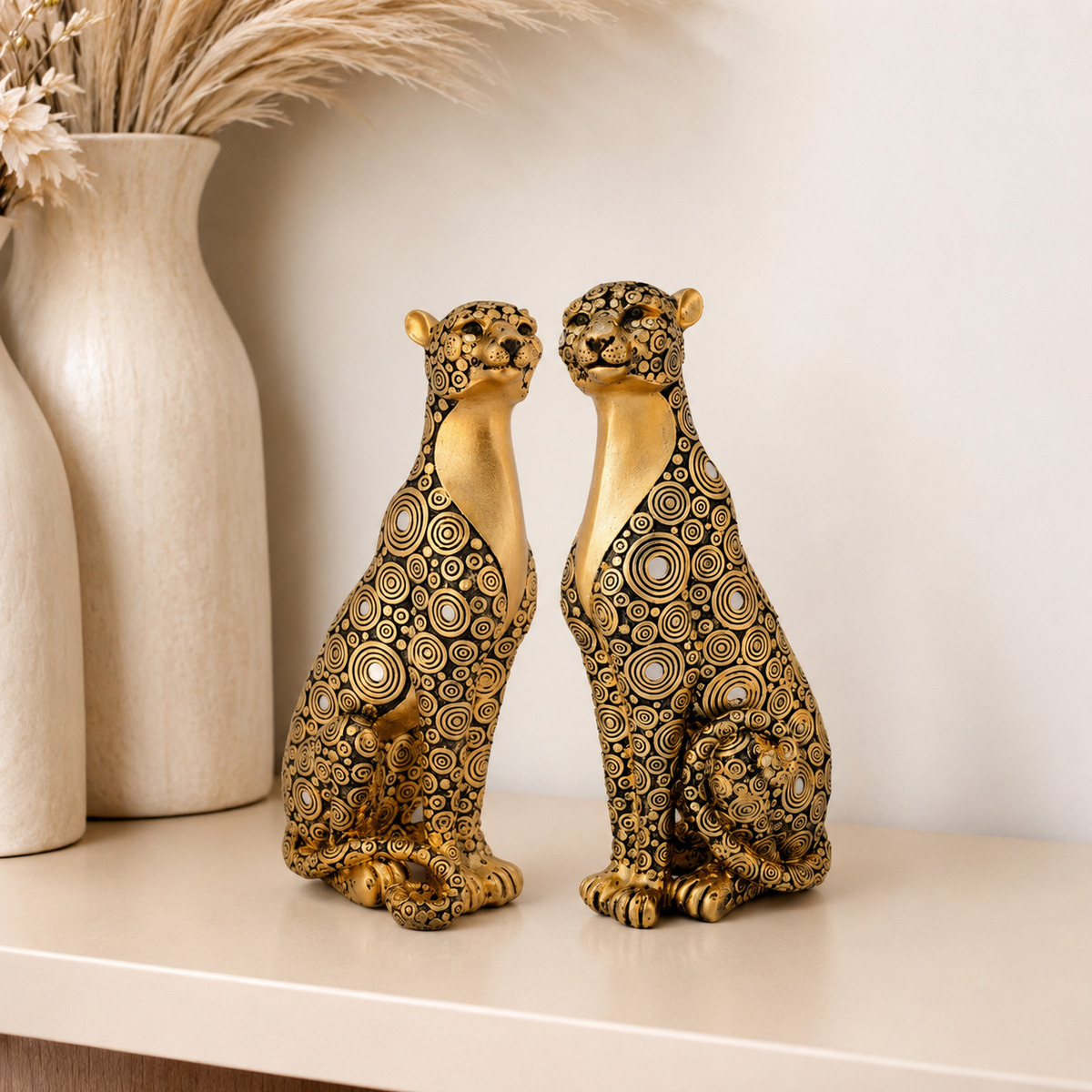 Gold & Black Leopard Couple