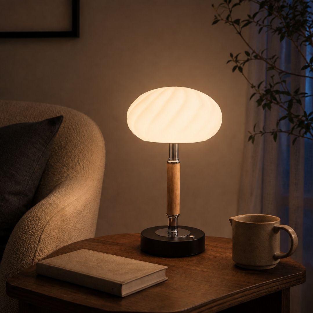 Wireless Mushroom Shape Design Tap Lamp