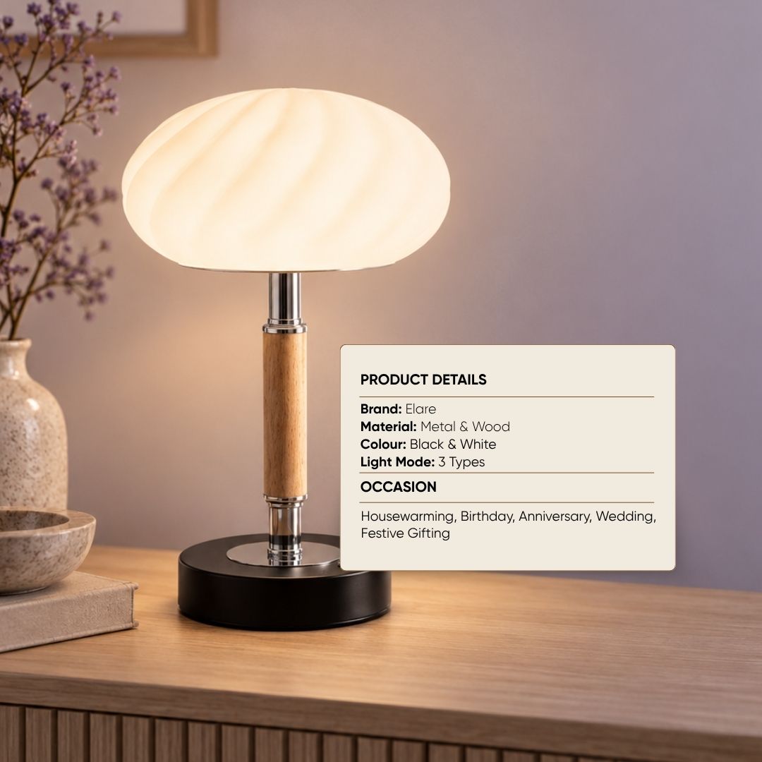 Wireless Mushroom Shape Design Tap Lamp