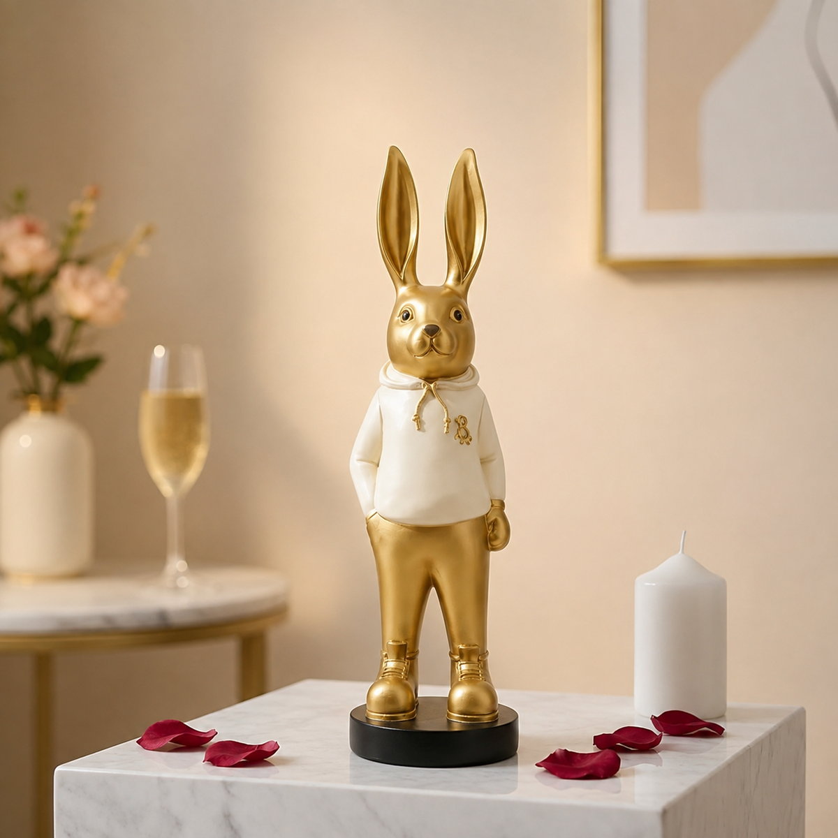 Luxe Bunny Royale Decorative Showpiece