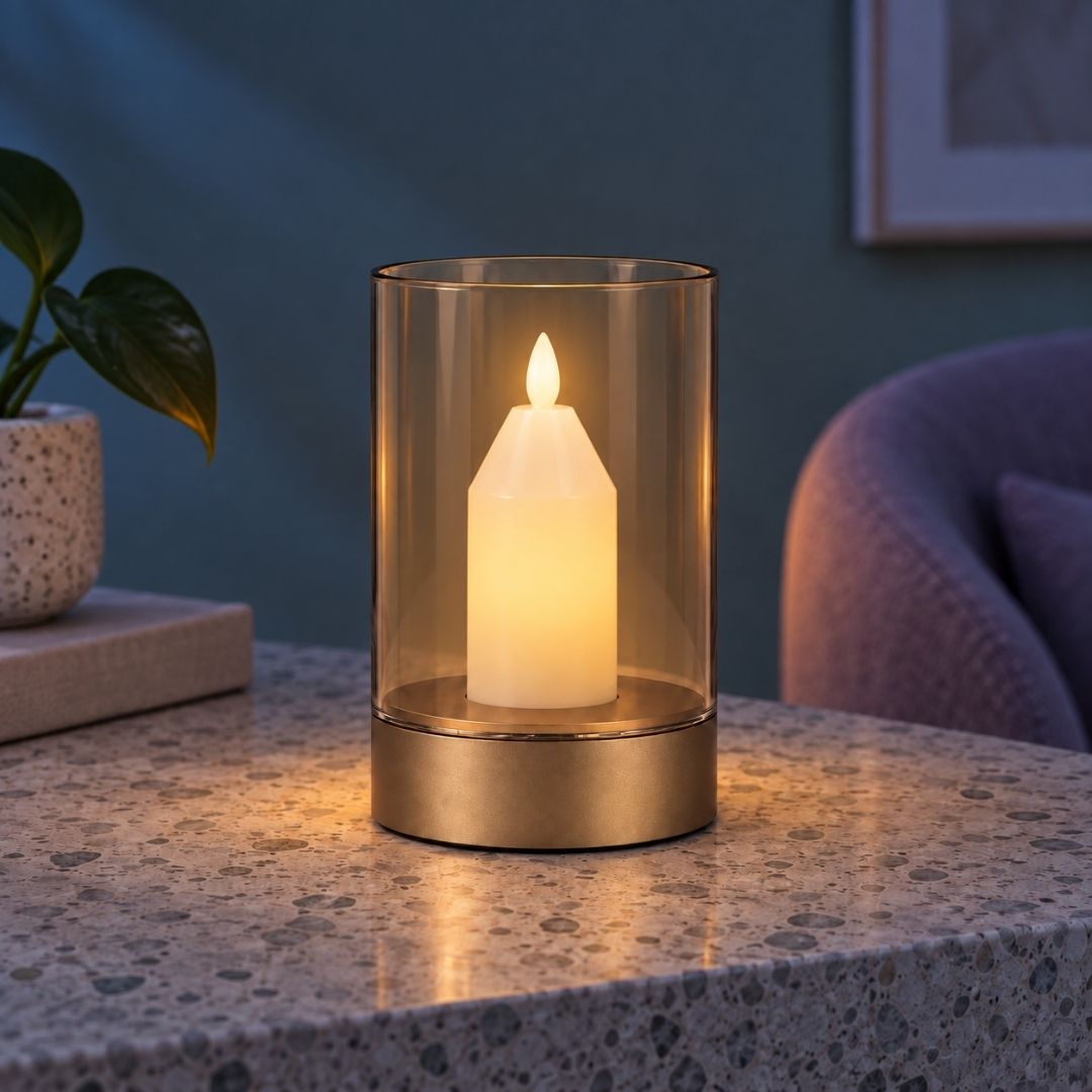 Mini Candle-Style Rechargeable Tap Lamp