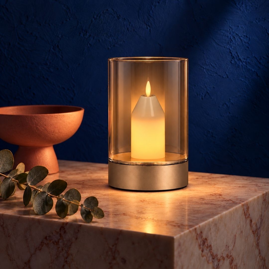 Mini Candle-Style Rechargeable Tap Lamp