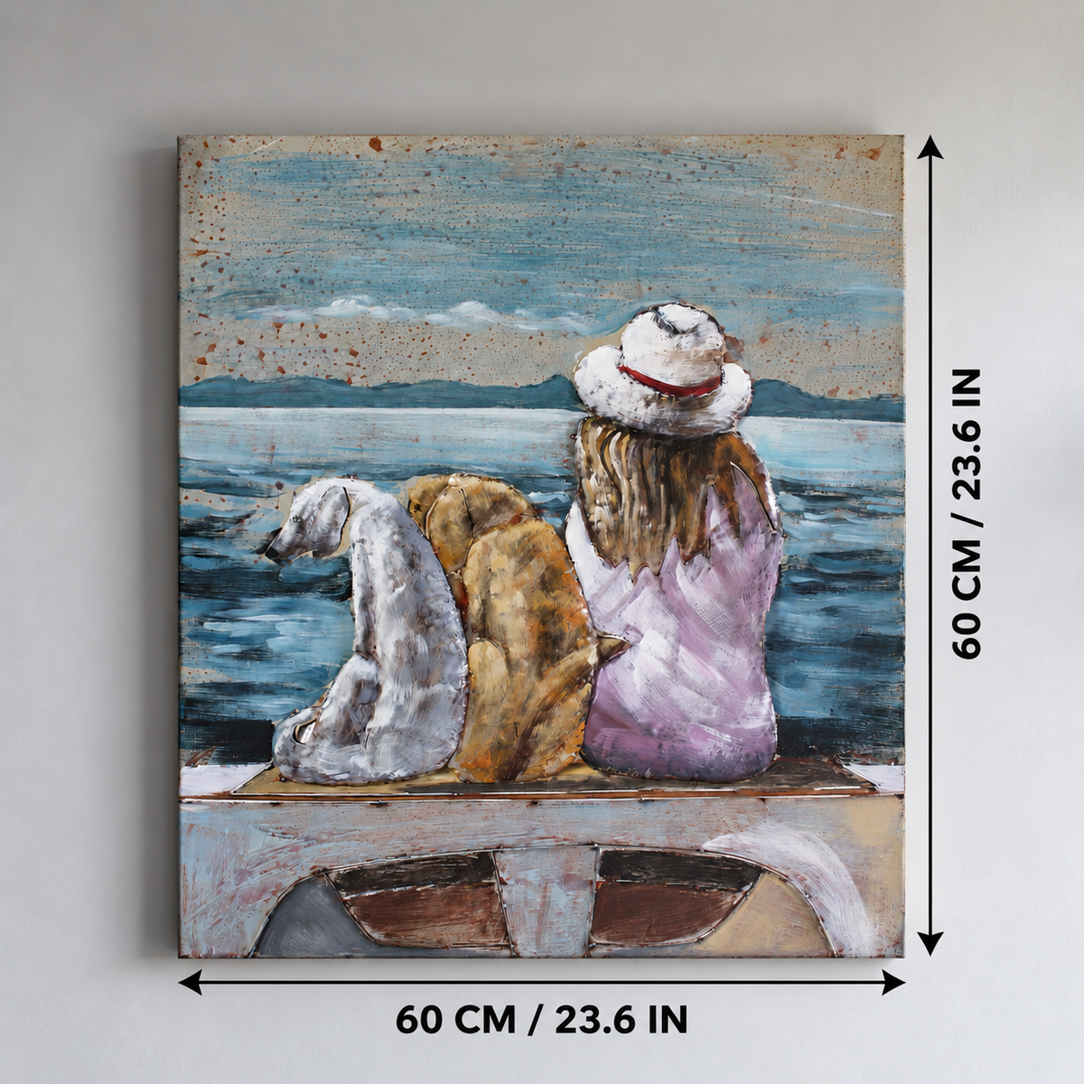 Seaside Best Friends Metal Wall Art