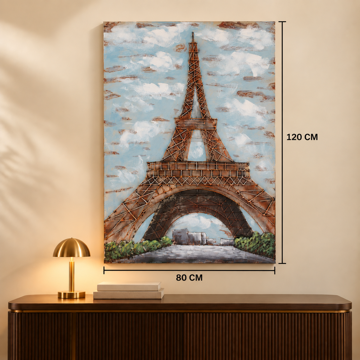 Elare Eiffel Tower 3D Metal Wall Art