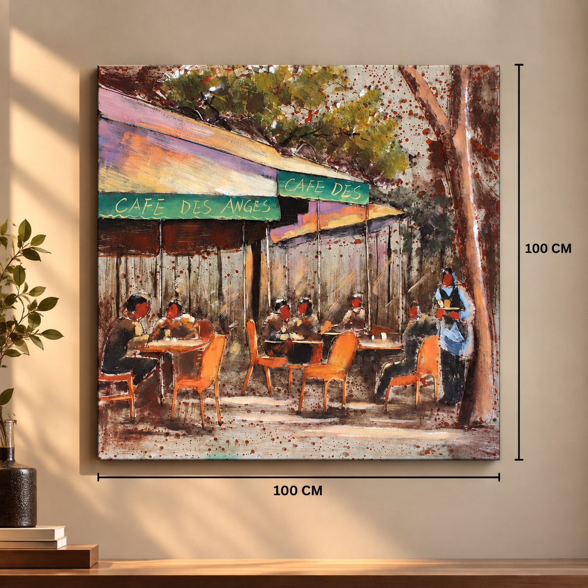 Handcrafted Parisian Street Life Wall Art