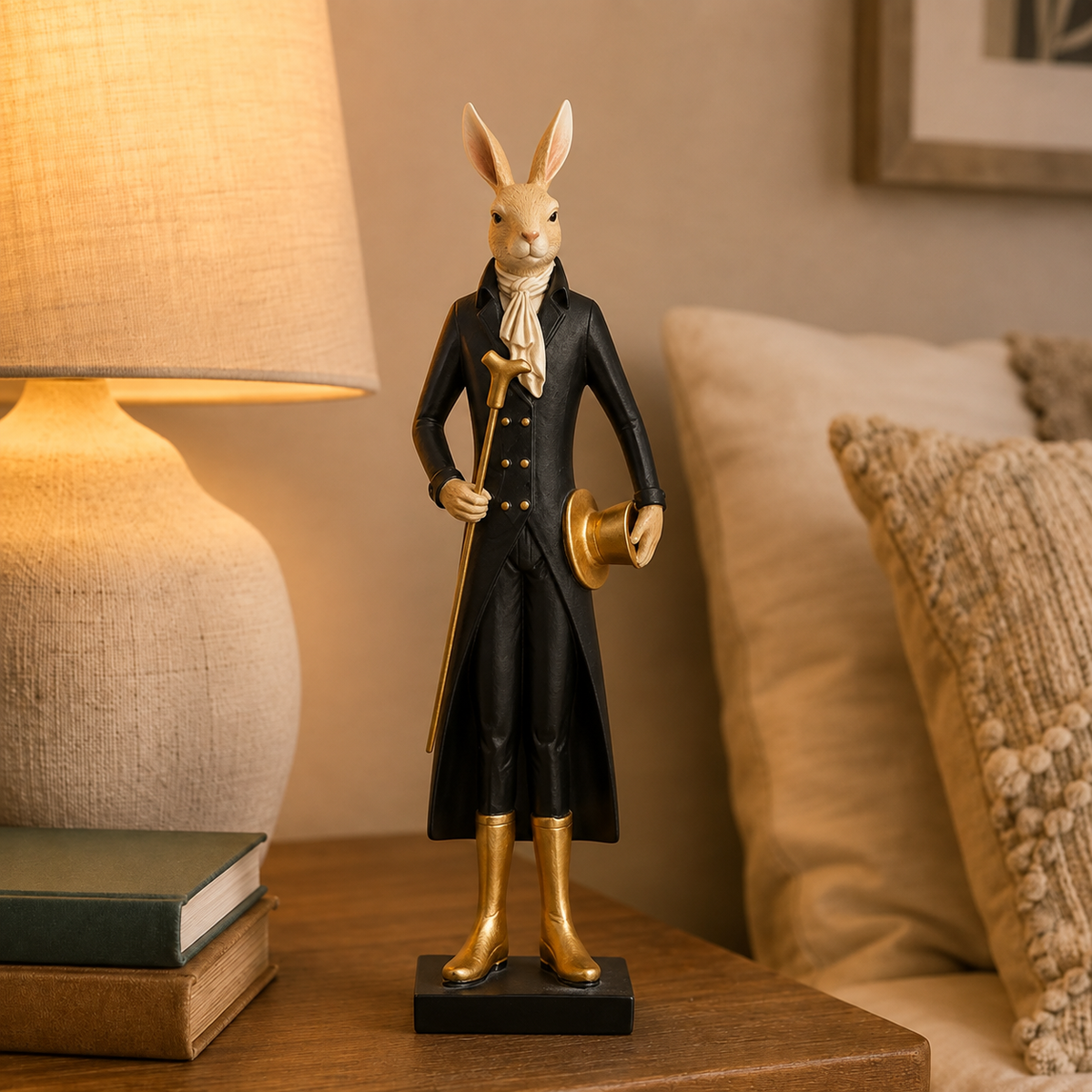 Royal Rabbit Gentleman Sculpture