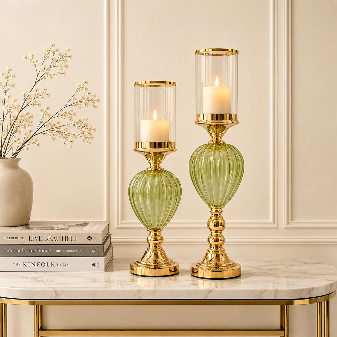 stone pillar candle holder
