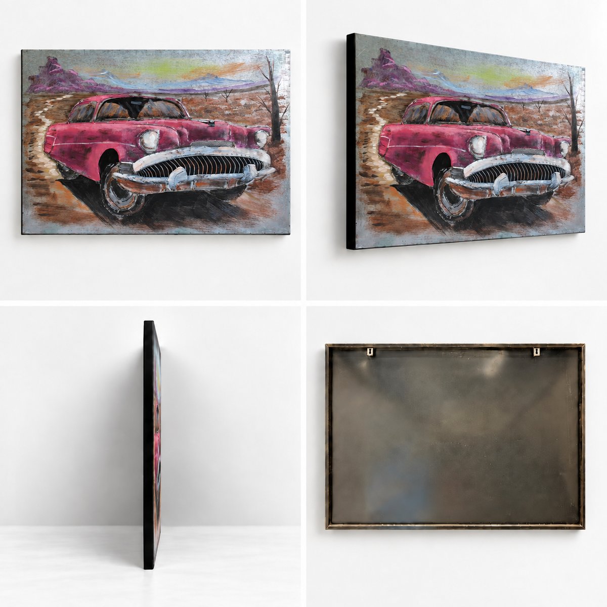 Vintage Car 3D Wall Art
