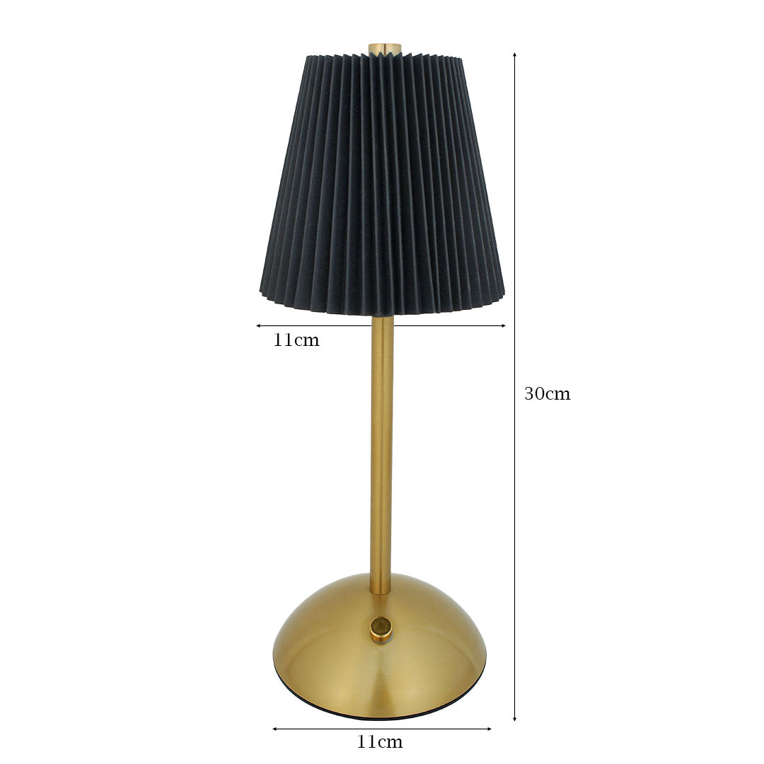 LuxeGlow Tap Lamp – Matte Black Edition