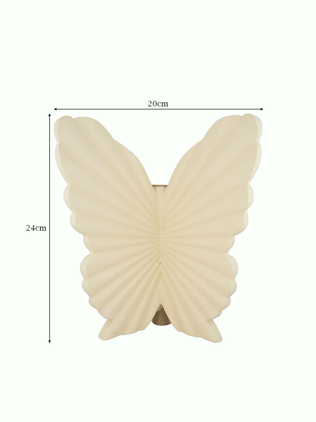 Sculptural Butterfly Wings Polyresin Showpiece for Living Room