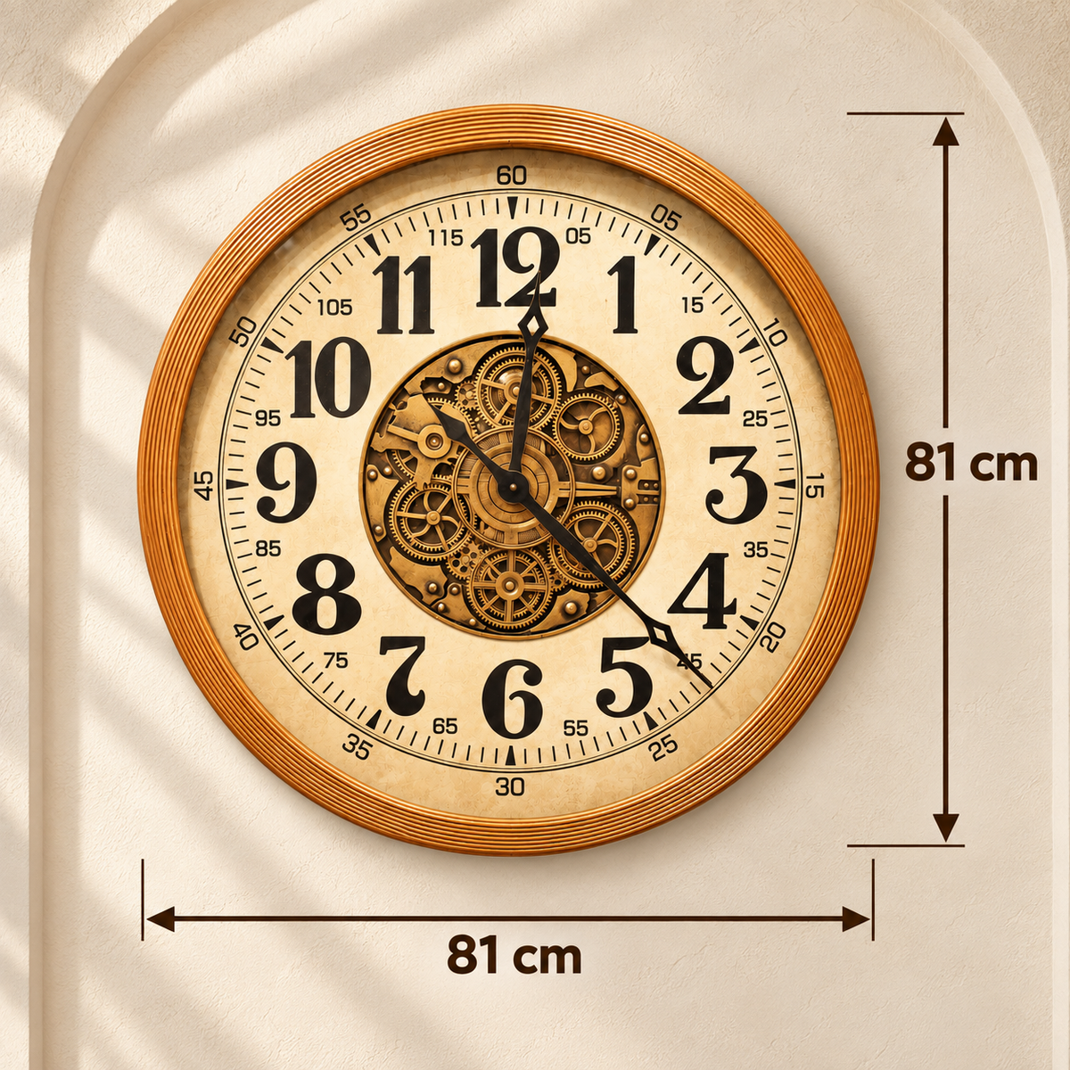 Vintage Gear Wall Clock