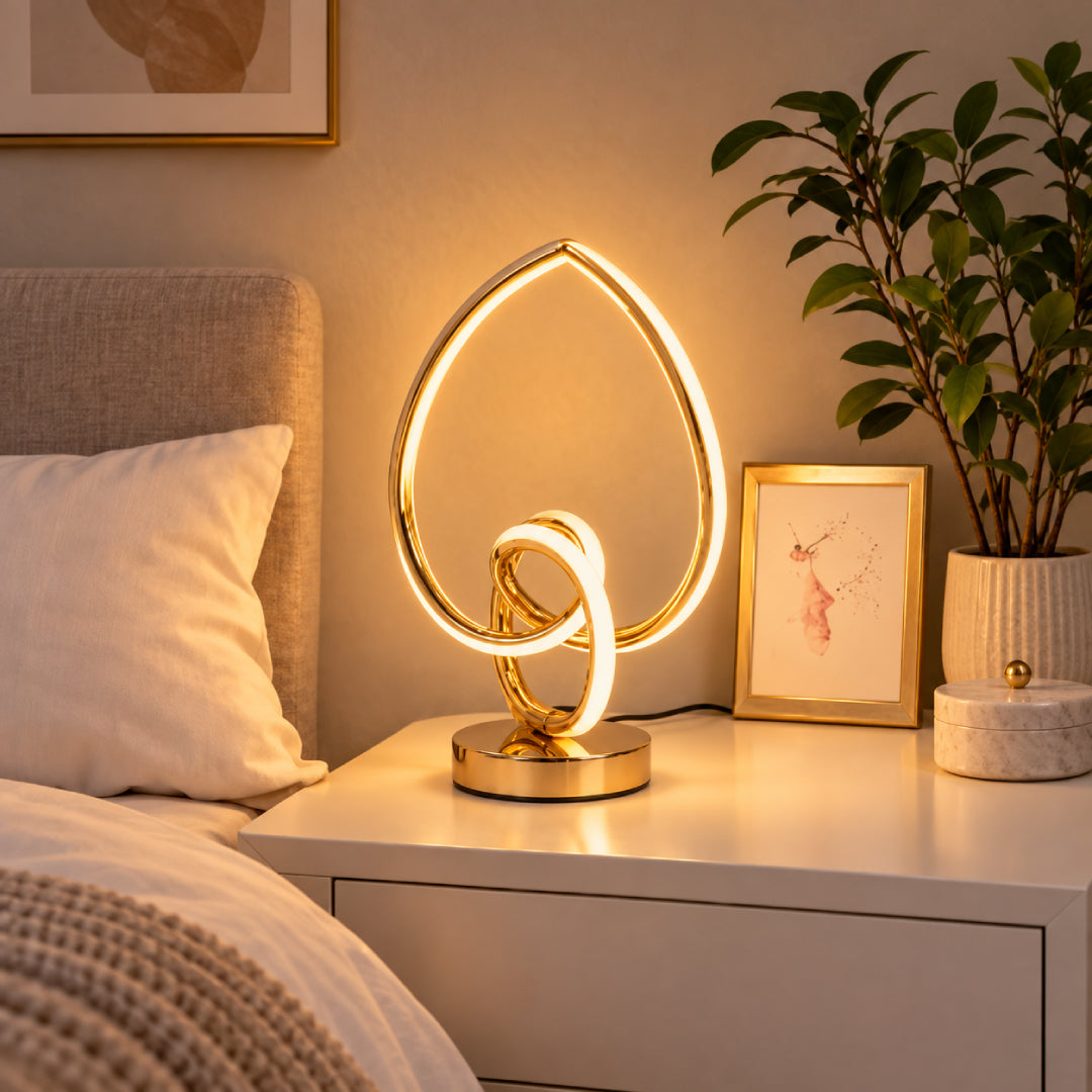 Modern Teardrop LED Table Lamp with 3 Light Modes
