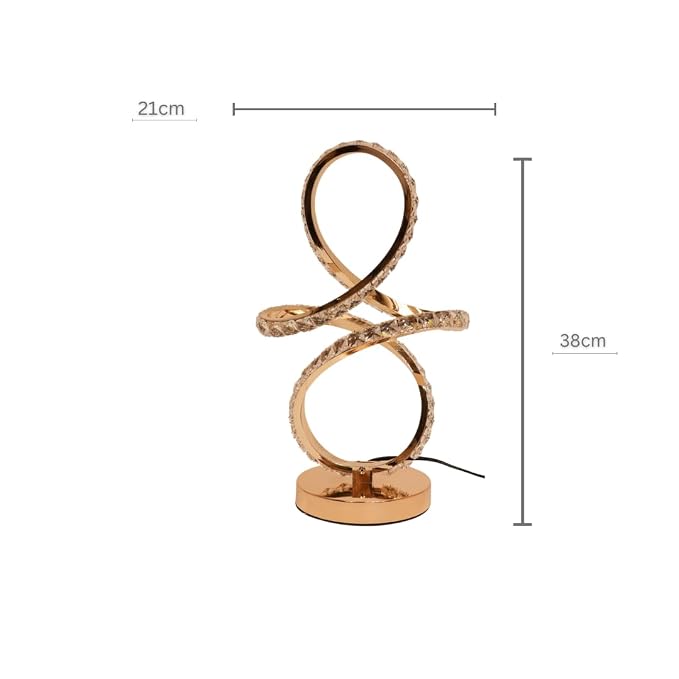 Crystal Infinity Twist LED Table Lamp