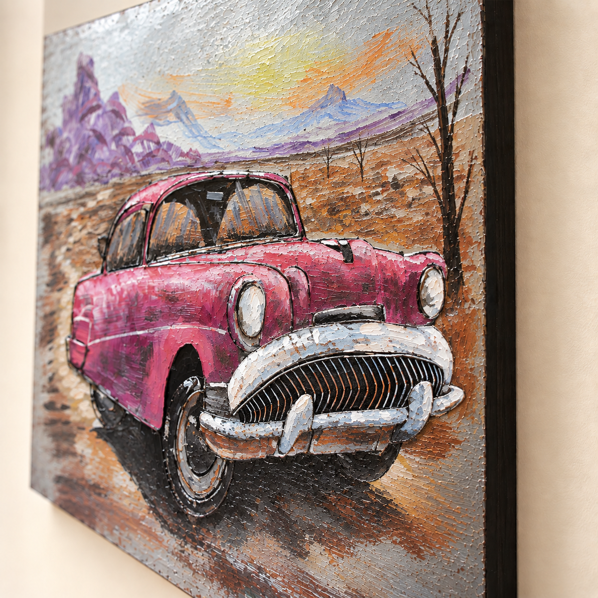 Vintage Car 3D Wall Art