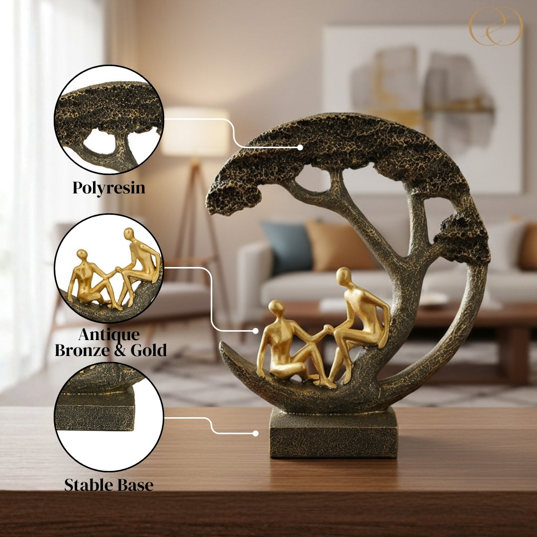 Modern Couple "Tree of Life" Sculpture
