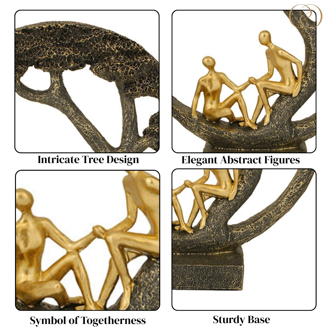Family Tree Showpiece with Golden Figurines