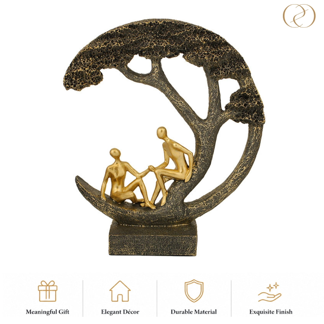 Family Tree Showpiece with Golden Figurines