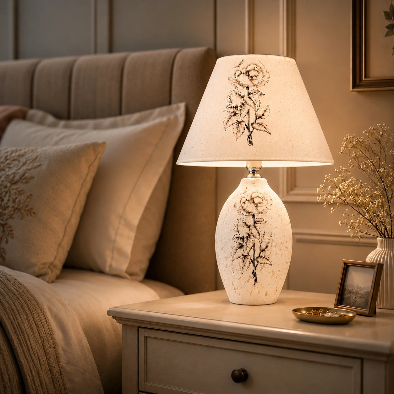 Elare Vintage Bloom Table Lamp