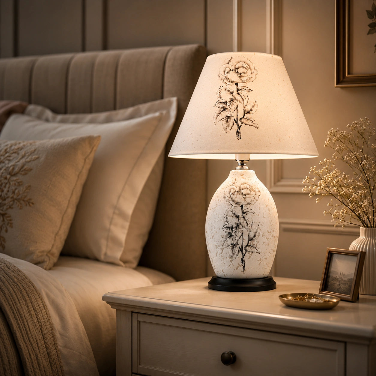 Elare Vintage Bloom Table Lamp