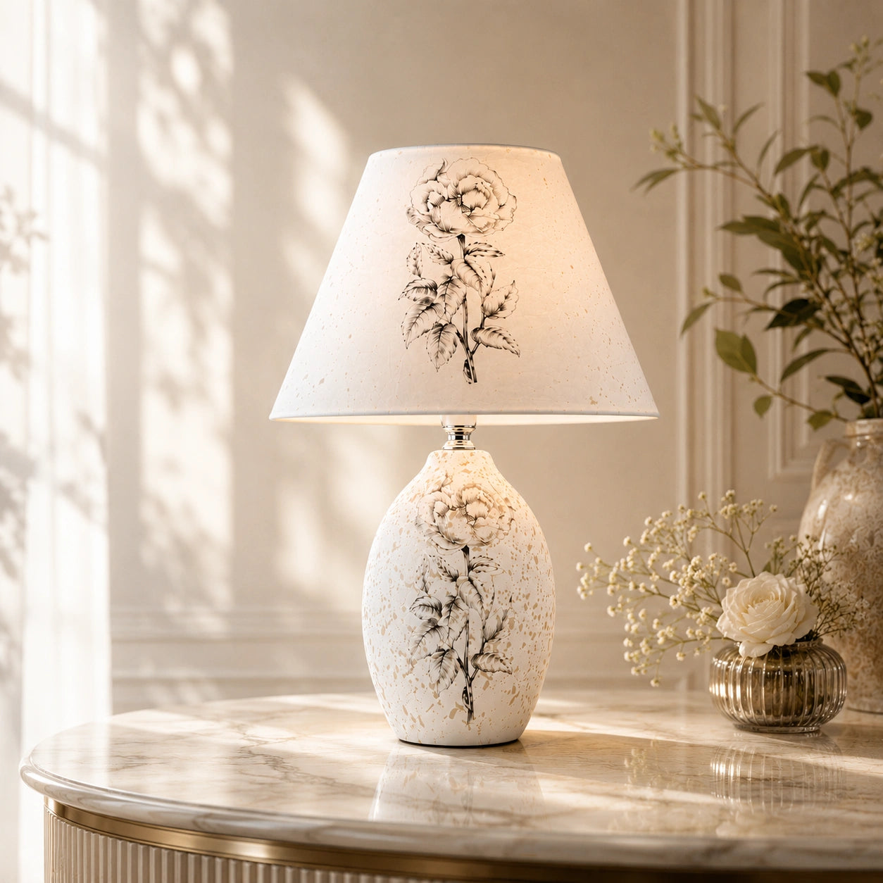 Elare Vintage Bloom Table Lamp