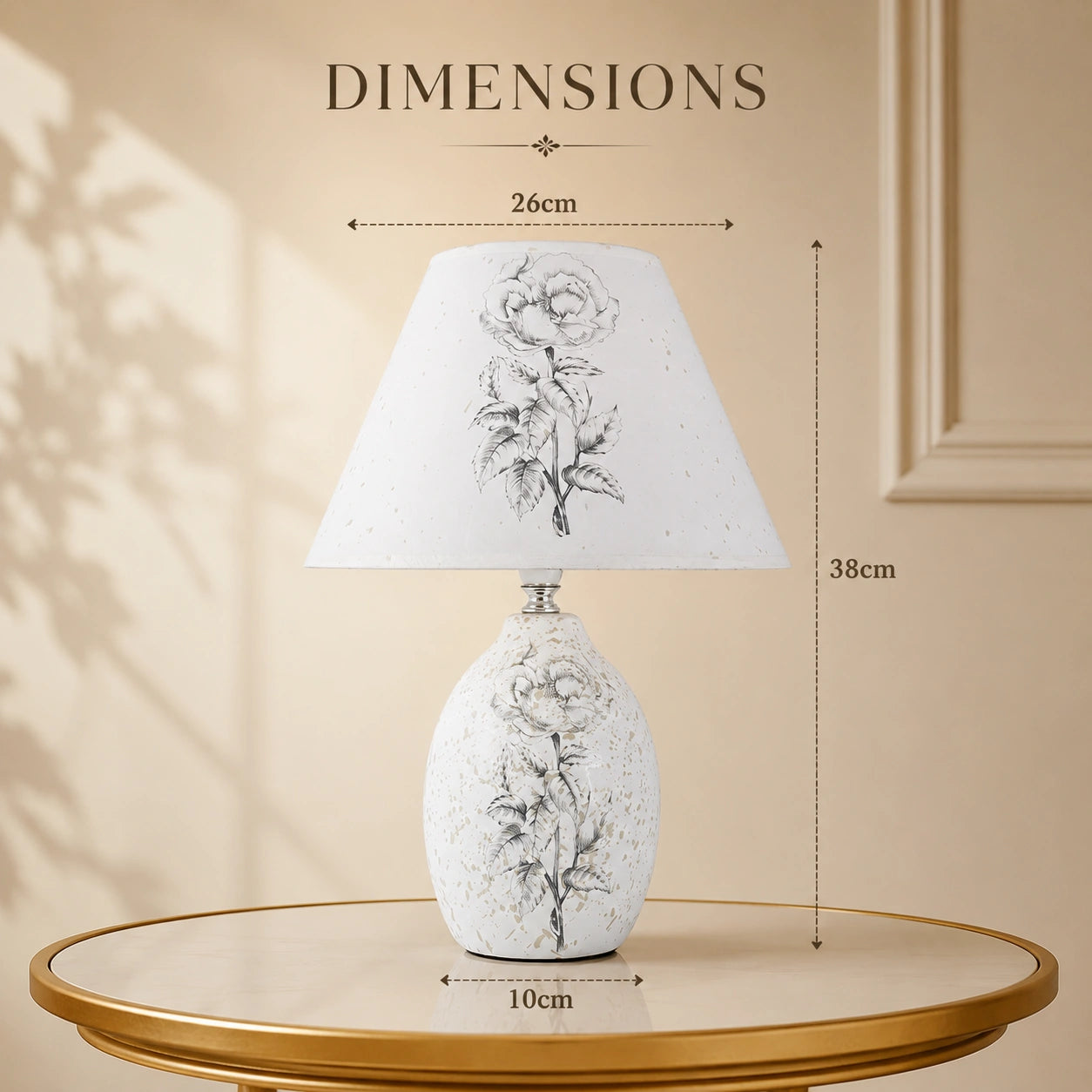 Elare Vintage Bloom Table Lamp