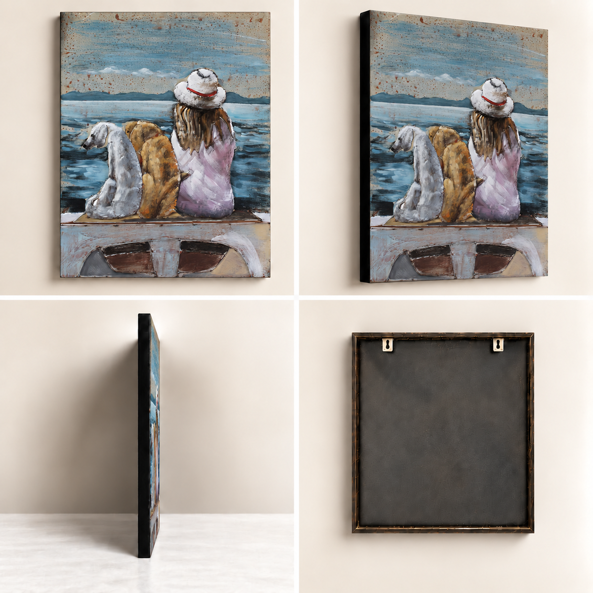 Seaside Best Friends Metal Wall Art