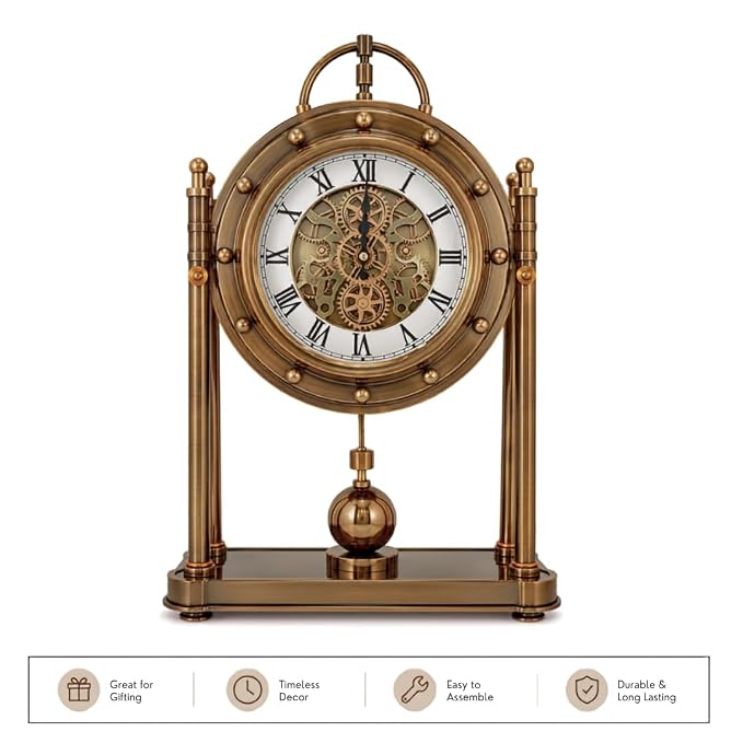 Metal Pocket Table Clock