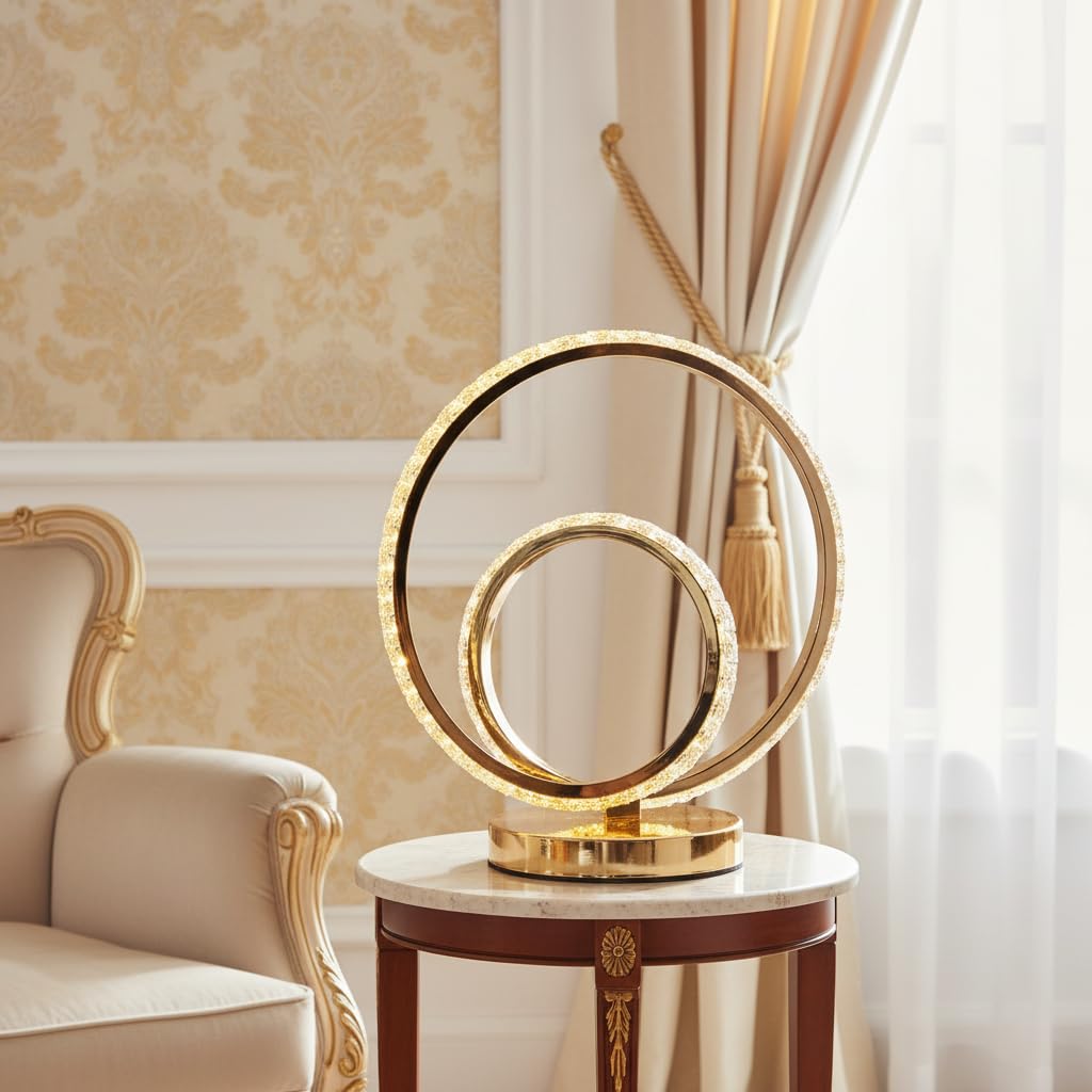 Double Ring LED Table Lamp
