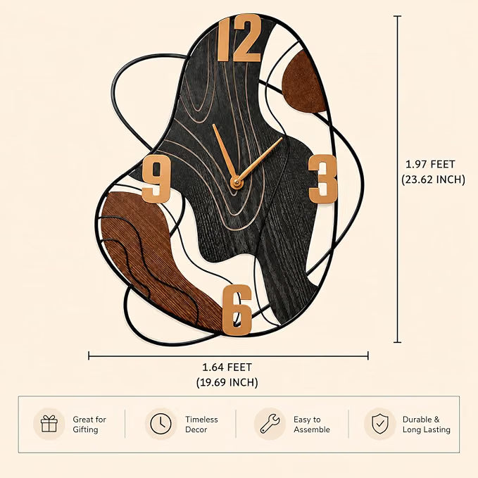 wall clock bronze
