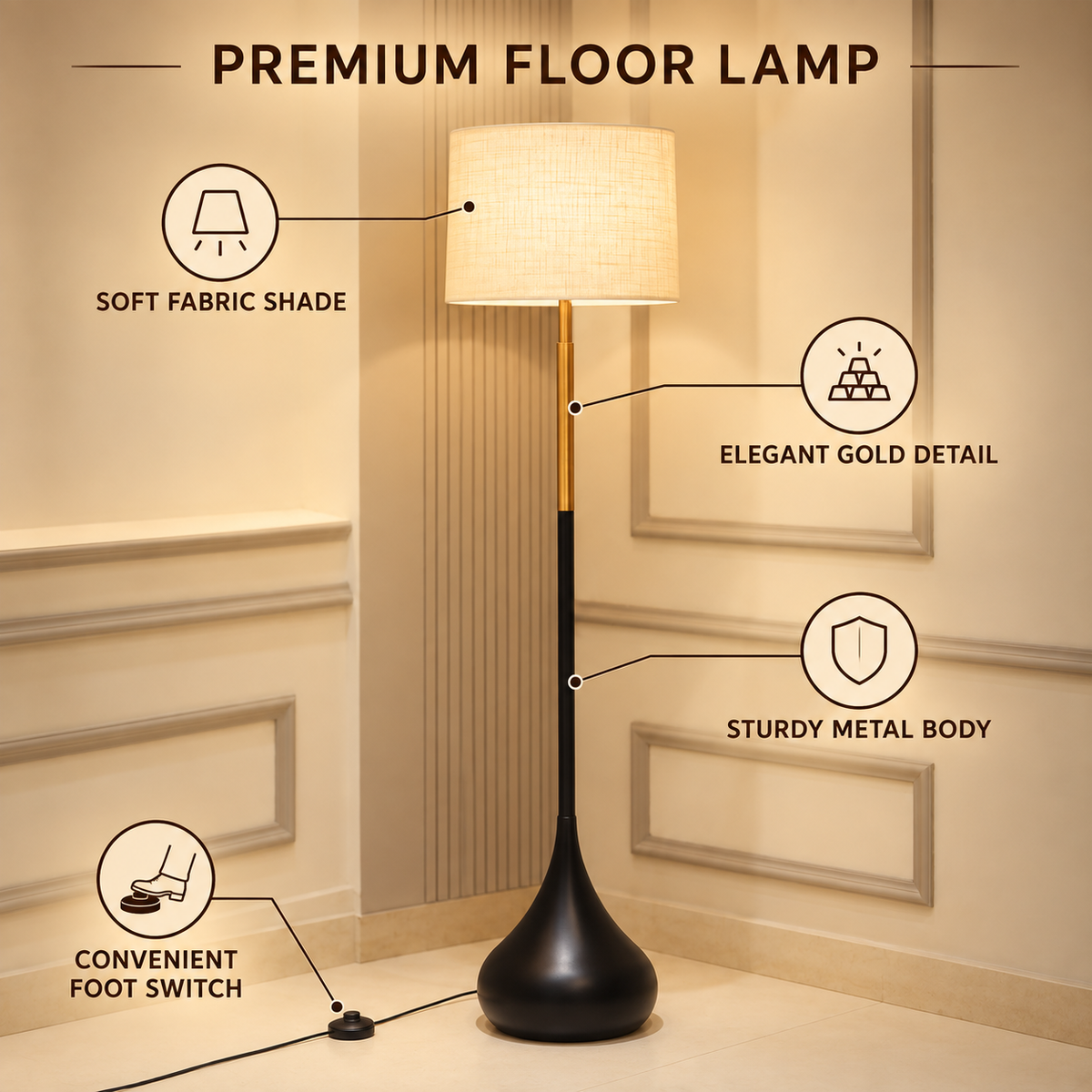 ELARE minimal floor lamp