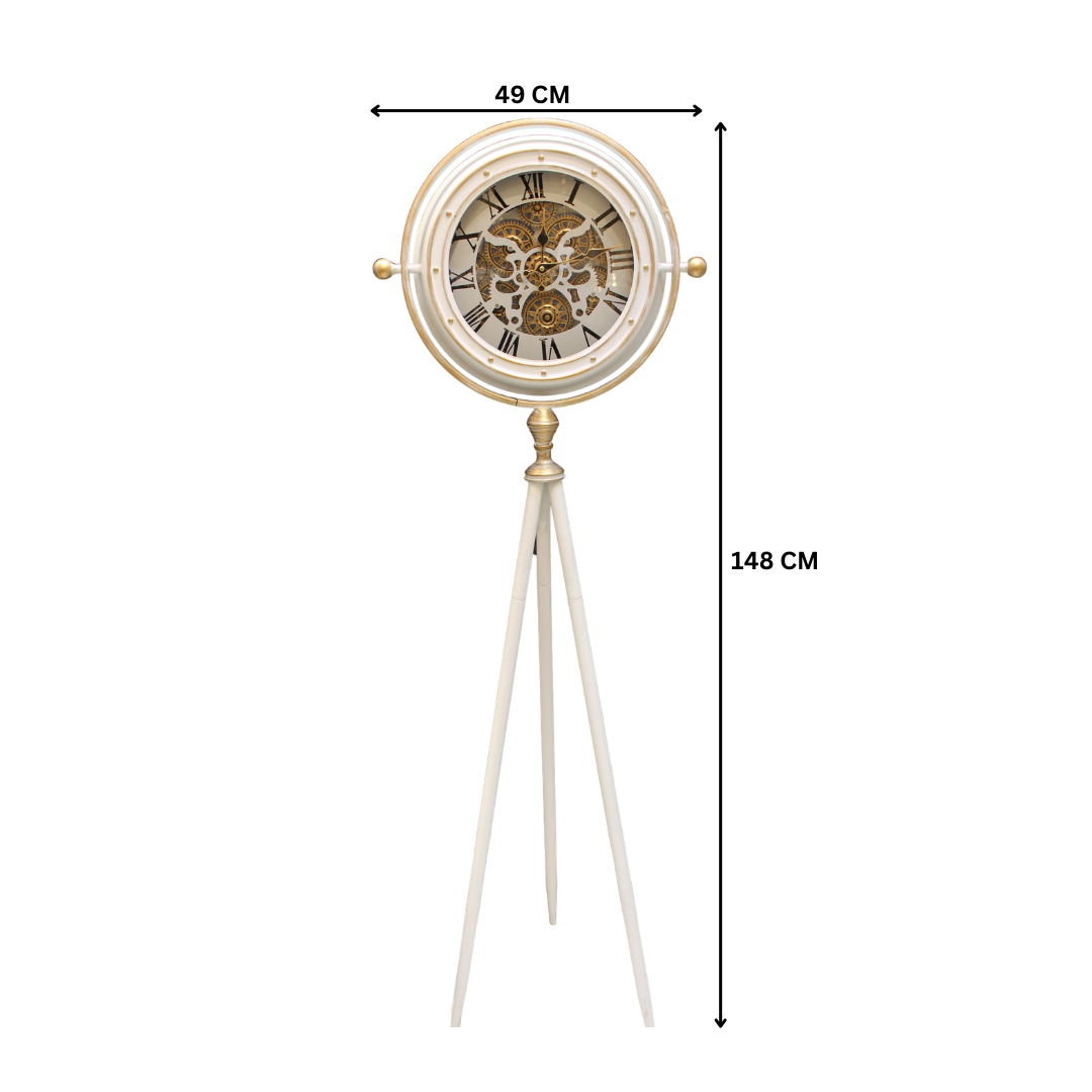 Vintage Tripod Floor Clock